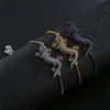 Bracelets porte-bonheur mode coloré zircon cubique lézard pour femme fille 2022 Animal bijoux femme accessoires charme Lars22