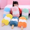 Macarons en peluche pelucheux de 55cm, couleurs farcies, crème glacée, bonbons, collation d'été, jouet décoratif, peluche pour filles, canapé-lit, LA369