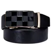 Luxury Genuine Leather Men's Belt for Men Fashion Designer Buckle Automatic Ratchet Waist Black Jeans Strap 220427