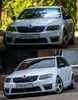 Skoda Octavia 20 15-20 17のカーLEDヘッドハイツオリジナルハロゲンヘッドライトアップグレードLEDフロントデイタイムライト