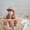 Autumn Winter Handmade Knit Baby Wig Bowknot Hat born Wigs Brades Crochet Cap 220514