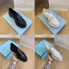 2022 Mode Kleid Schuhe Frauen Hochzeit Party Qualität Leder High Heel Flacher Schuh Business Formal Loafer Social Chunky mit Original Box