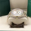 Full Diamond Silver Roman President Watch 2288238 Orologio da polso automatico da uomo