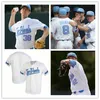 College Baseball Wears 2022 NCAA Custom UNC North Carolina Tar Heels 스티치 야구 저지 8 Patrick Alvarez Will Stewart 14 Justin Szestowicki 16 Casey Cook 17