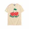 Designer Summer Cherry T-shirt Uomo Moda Uomo Donna T Shirt Manica corta Punk Stampa Lettera Ricamo Gatto Skateboard Top Casual TeesQ7U6