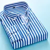 Men's Dress Shirts Classic Striped Plaid Men's Long Sleeve Casual Shirt Male Social Slim Fit Business Size 5XLMen's