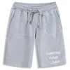 Custom Men Shorts Casuais Roupas e Jogos de corrida soltos Sport Sport Short Male Troushers 220707