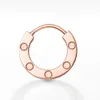 Volledige Kubieke Zirconia Verharde Liefde Enkele Oorbel voor Vrouwen Dames Hoop Huggie Stud, Schroef Markering, 316L Titanium Staal Beroemde Merk Designer Sieraden Met Inscriptie