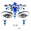 Ювелирные изделия для бровей DIY Fashion Face Locing Acrylable Laftone Athestone Diamond Labeads Sticker