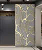 Simulación de hojas doradas Pegatinas de puerta de bricolaje decoración de la pared de la pared del hogar Arte de la cocina Mural Peel Stick PVC PVC FLOWPAY 220628