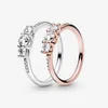 100% 925 sterling zilver helder drie-stenen ring voor vrouwen trouwringen mode engagement sieraden accessoires