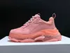 Ny fashhion 17fw trippel s sneakers mens kvinnor casual skor klar ensam svart vit rosa grön gul grå sport utomhussko