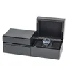 Titta på lådor Fall Box For Men - Carbon Fiber Accessory Holder Watches Armband och Cuffs Collection Storage Display OrganizerWatch