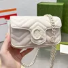 Taillenbeutel Frauen Schulterkreuzkörper Mini Messenger Handtasche Geldbeutel Brieftasche hellrosa V-quilierte echte Lederhandtaschen einfache Schlagegröße Lady Modebretter