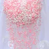 Decorative Flowers & Wreaths Imitation Pearl Beads Chain Trim For DIY Gypsophila Garland Wedding Party Decor Jewelry Findings Craft Accessor