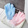 Ванные комнаты для очистки отшелушивающих перчаток рукавицы для душевых скрубных перчаток