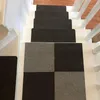 카펫 계단 계단 카펫 트레드 매트 자체 접착제 계단 매트 비 스키드 계단 단계 깔개 안전 음소거 보호 커버 세척 가능한 매트 스카 펫