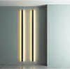 Lâmpada de parede longa criativa minimalista Led de fundo LED de parede Lâmpada de parede de cabeceira de alumínio Luz de parede de alumínio Solence