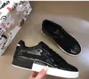 New Autumn Sneakers Women Platform Rivets Graffiti Gesigner Shoes Gym Pearls Lace-Up Genuine Leather Zapatillas Mujer Size38-45 mkjkkk00001