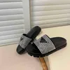 Slippels Fenty Slides slippers voor vrouwen Designer Sandalen Leer Summer Flat Slipper Woman Fashion Beach Shoes 220812