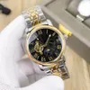 Automatic Mechanical Watches Mens Tourbillon Gold Stainless Steel Men Brand Casual Watch