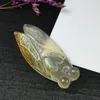 Pendant Necklaces Natural Agate Chalcedony Golden Cicada Know Couple