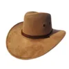 Bérets Cool Western Cowboy Hats Men Visor Sun Visor Cap Femmes Performance de voyage ChapeU 9 Colorsberets