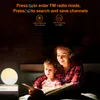 Uyandırma Işıkları Elektronik Saat Çalar Saati Gün Işığı RGB Gece Işık Kablosuz Hoparlör Radyo 5V Şarj Yatak Odası Açık Kamp Kullanımı İçin Uygun