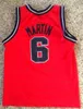 Anpassad vintage Kenyon 6 Martin College Basketball Jersey Ed White Red Blue Any Name Number Size S-4XL