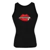 Damen Tanks Camis Damen Mode Sommer Weste Tops Damen Lippen Bedrucktes Leibchen Gerippte Skinny Bandage Tees Y2K Frauen Tank Top S