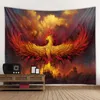 Tapestries Printing A Nimal Fire Phoenix Wall Hanging Bedroom Living Room Hall Mural Tapestry Home Decoration Art Fabric Background WallTape