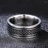 Wedding Rings Movie Tibetan Finger Fish Scale Ring Titanium Stainless Steel Gold 8MM For Men's GiftsWedding Lois22