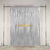 Party Decoratie 6ftx10ft Silver Pargin Backdrops Glitter gordijn bruiloft po stand achtergrond pography achtergrond kerstdecoratieparty pa pa