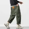 Designer Seite Taschen Cargo Harem Jogger Hosen Männer 2022 Militär Armee Grün Hosen Casual Harajuku Streetwear Sweatpant Männlichen Pan