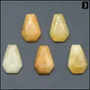 Pierre perles en vrac bijoux cristal naturel petite assiette ornements forme de cercueil Reiki guérison chakra quartz minéral dégringolé Gemston Dhzwo