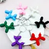 DHL Key Chain Cute Ballon Dog Keychain Sieraden paar Keyring creatieve cartoon mobiele telefoon tas auto hanger Fun Keychains