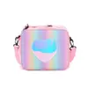 2022 Laser Student Office Staff Portable Lunch Bag Rainbow Thermal Izolacja Bento Torby Bento Family Famil