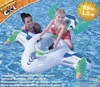 Inflatable Water game kids swim pool seat ring pvc air plane toy with water fun fight summer beach swimming tubes mattress chileren floats