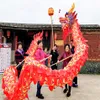 Talla clásica 5 # 7m seda dragón chino dragón 6 niños niños mascota disfraces cultura especial fiestas de vacaciones Año Nuevo DA259E