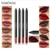 Peronni Lip Liner карандаши, кремовый карандаш для лайнера для губ, длительный протягивающий лайнер с мастерцами, матовой гладкой и мягкой, несухой, простой в использовании, жестокость