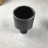 1 pièce sur 105MM 130MM noir brillant forme ovale embouts de queue de silencieux d'échappement pour système d'échappement arrière universel en carbone de voiture Pipe1185269