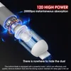 20000Pa Car Car Cleaner 120W Wireless Handheld Mini Vaccum faccum for Car Home Desktop Cleaning Portable Planer