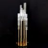 decoration Metal Candelabra Acrylic Candle stick cylinder Vase Wedding Candle Holder Table Center piece Stand Road Lead For Party Decor imake195