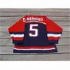 Nik1 Saginaw Spirit Jersey 23 Edgar 5 Manninoメンズレディースユース100％刺繍CUSOTM任意の名前任意の数ホッケージャージー速い出荷