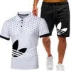 Designer trainingspak t-shirt luxe zomerbroek van hoge kwaliteit joggingpakken bedrukt merk mode katoenen sportkleding heren