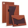 Custodie per Tablet in Pelle PU per Apple iPad 10.2 Air 5/4/3/2/1 Pro 11/10.5/9.7 Pollici - Dual View Angle Business Tre Volte Flip Cavalletto Cover con Slot per Carte