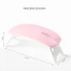 Nail Lamp 6w mini Nails Treatment dryer white pink uv LED lamp Portable usb interface Very convenient for home use8697510