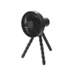 Camping Electric Fans Portable Baby Carriage Fan USB Laddning Multifunktion Tripode Fan Handheld Desktop