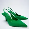 Плюс размер обувь для вечеринок сексуальные каблуки обувь мелкие заостренные насосы Сандалии, дамы, скользит на кросс -наряде Zapatos para mujer sandalia 220514