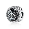 925 Sterling Srebrny Dangle Charm Nowy lato Ocean Whale Dolphin Shark Swan Coconut Zirconia Prezenty koraliki Fit Pandora Charms Bransoletka DIY Akcesoria biżuterii